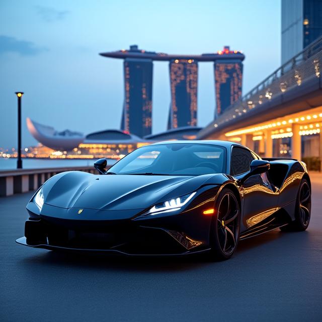 Premium car rental at Marina Bay Singapore