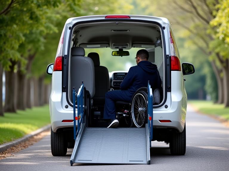 Wheelchair accessible vehicle with ramp in Singapore